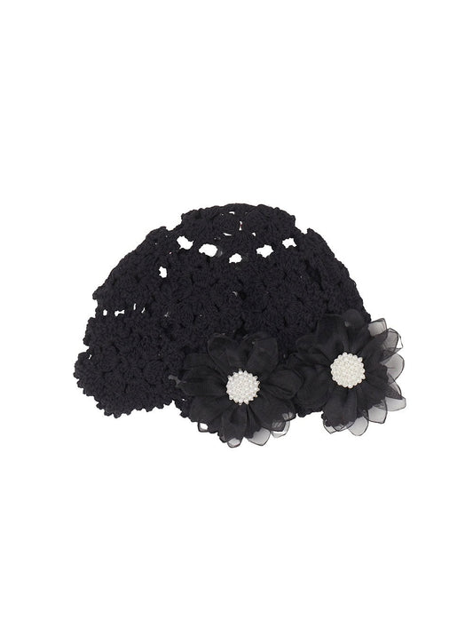 Soft Knitted Flower Beanie CY520