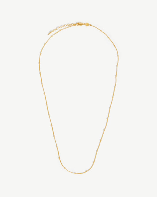 Long Bobble Chain Necklace | 18k Gold Vermeil