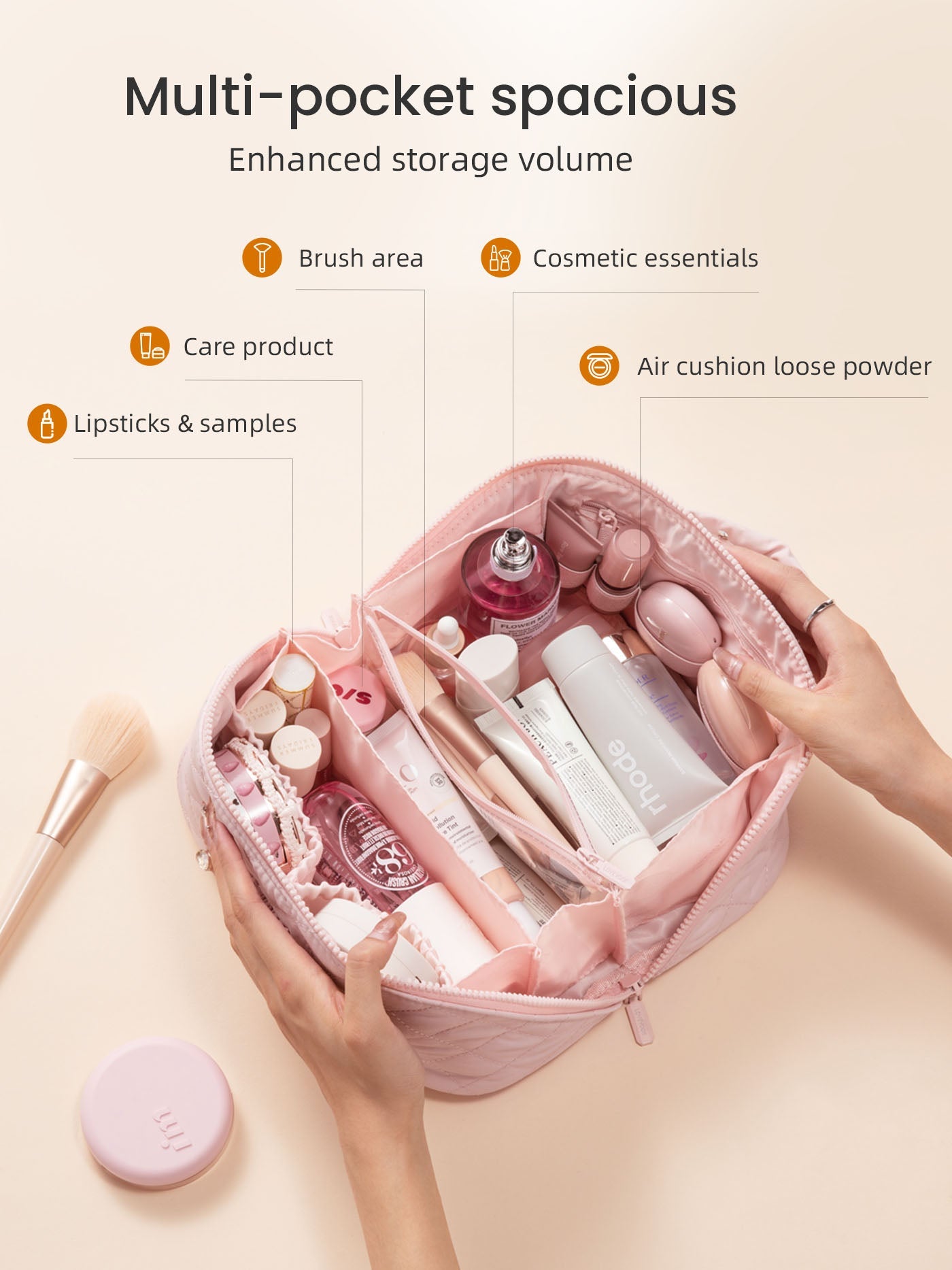 Trousse de maquillage de voyage 2 pièces 