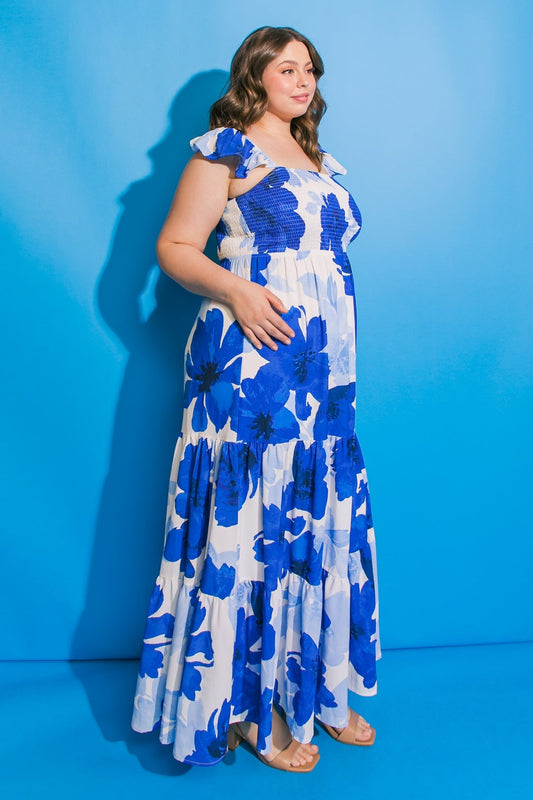 FEEL LIKE MOVING - FLORAL MAXI DRESS