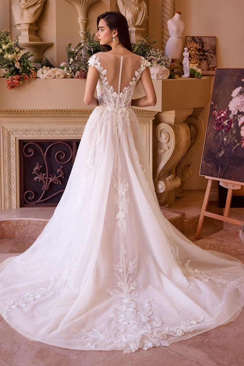 WL038 - Robe de mariée à manches courtes - Andrea &amp; Leo
