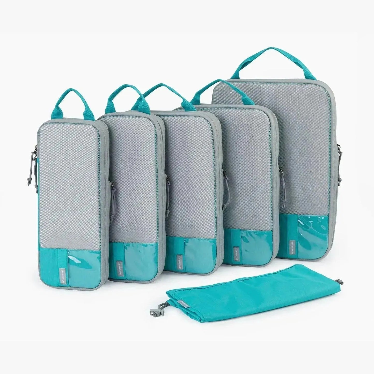 Cubes de compression faisant partie du kit de voyage Faro 